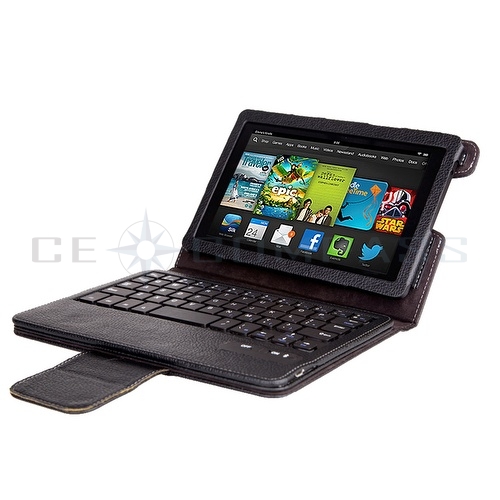 Removable Bluetooth Keyboard Leather Case For Kindle Fire HD 7" 2nd