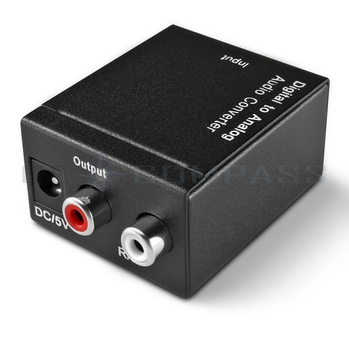 Digital Coax Optical Toslink to Analog Audio Converter Adapter | eBay