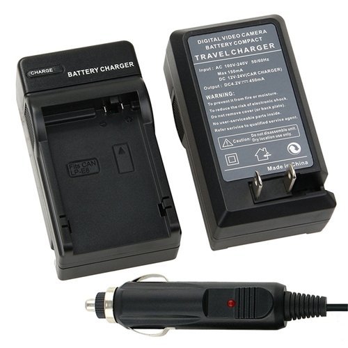 LPE8 Battery + Charger w/ Car Adapter For Canon LPE8 LPE8 Rebel T2i