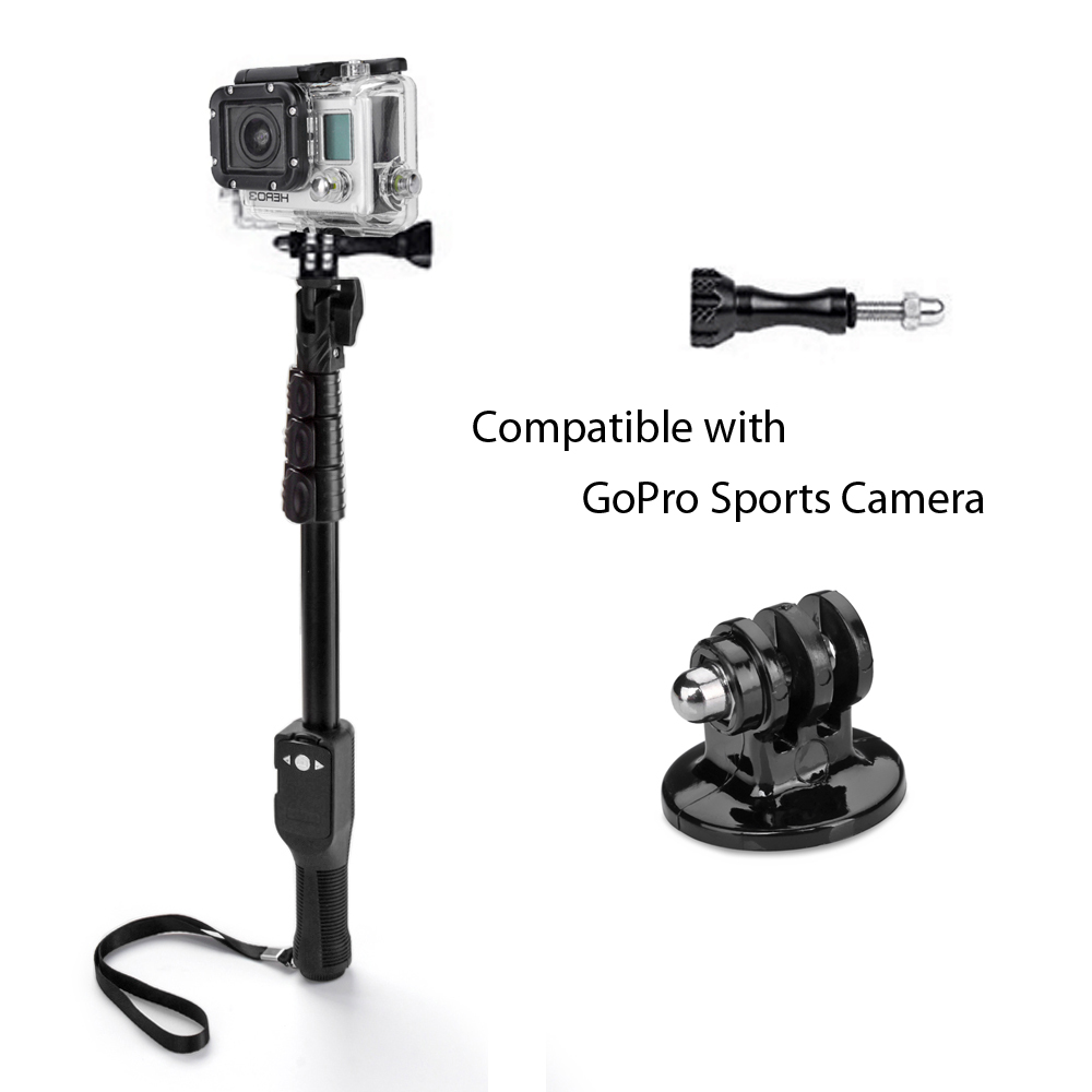 Perfect for DSLR SLR, digital camera, camcorder, DV, iPhone Android smart mobile phone and GoPro Tripod Mount Perfect for GoPro Hero 4 3+ 3 2 1 Camera