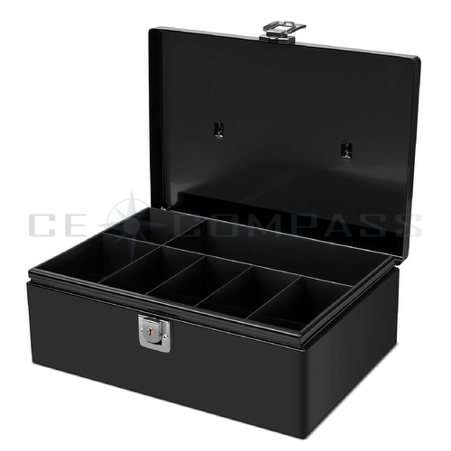 Cash Box Locking Latch with Tray Cashier Drawer Money