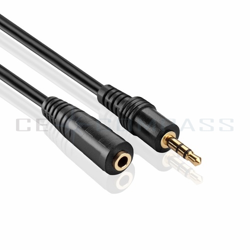 5mm Stereo Audio Extension Cable Plug Mini Jack M F Male Female