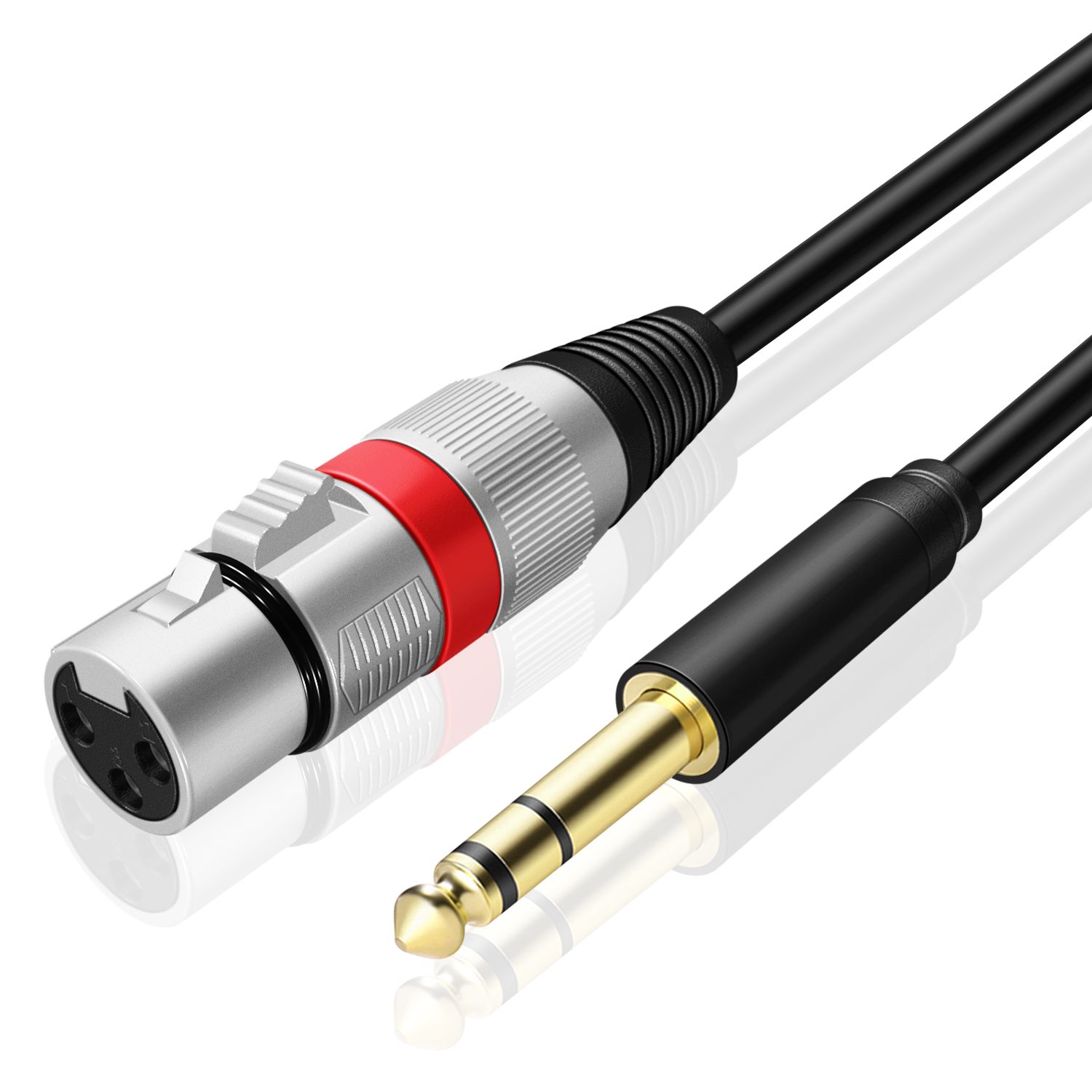 Mm To Xlr Female Cable Y Adapter Stereo Aux Audio Jack Plug