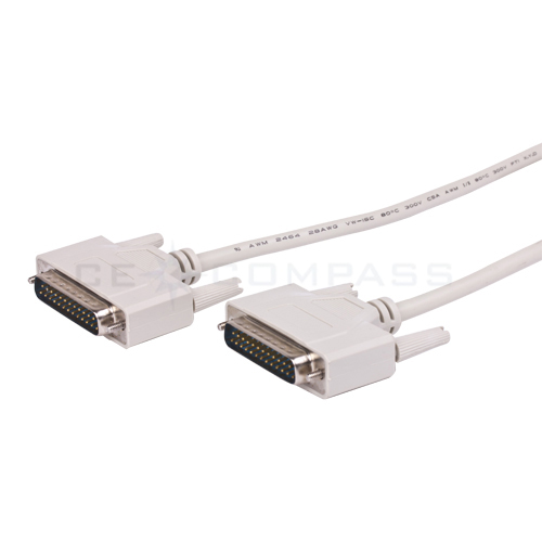DB25 25 Pin Male To Male Serial Port Printer Cable M/M RS232 1.5M eBay