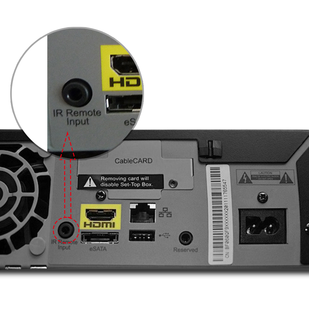 IR Receiver Cable External 3856kHz Infrared Sensor 3.5mm Jack Plug