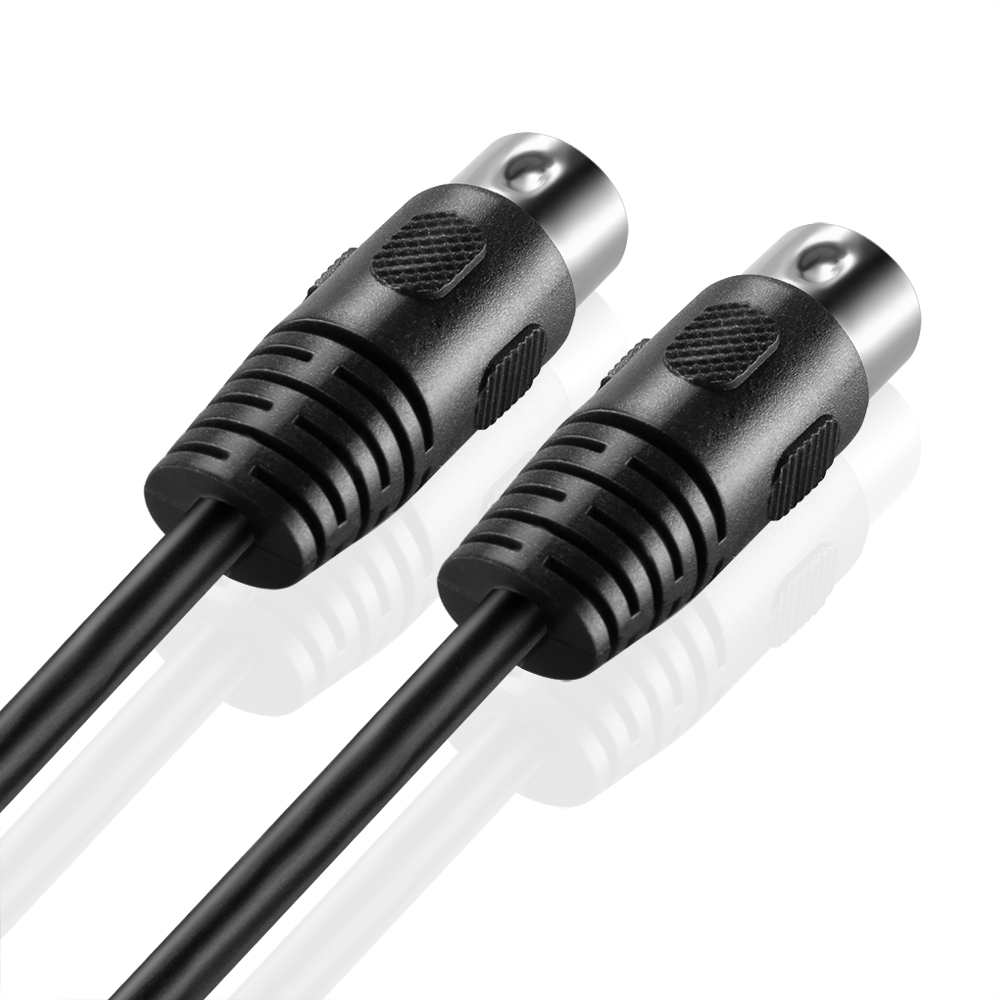 Utilize impedance balanced lines that reduce EM and RF noise and extend the effective range of the cable run; Our MIDI cable feature thick, heavy gauge wires, sturdy connector housings and molded connectors with strain relief to ensure a solid high quality connection between the connected devices