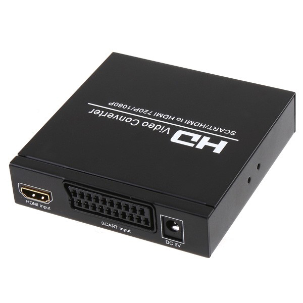 Upscales SCART signal (RGB or Composite Video) to HDMI 720p or 1080P; Perfect for classic game consoles like NES, SNES, Genesis as well as other SCART devices like DVD player and set top box