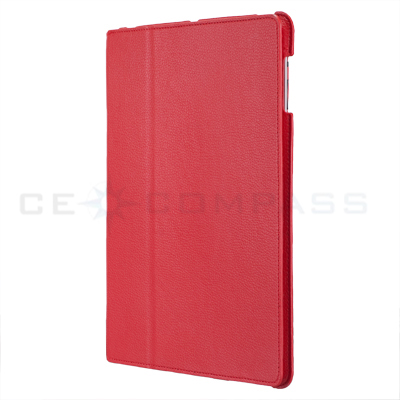 iPad 2 Magnetic Smart Cover Leather Case Stand Red  