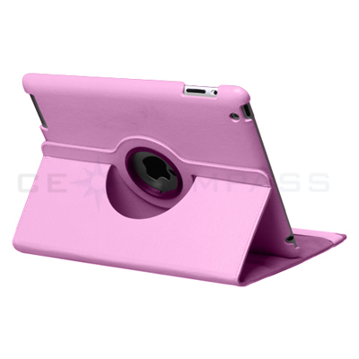 iPad 2 360°Rotating Magnetic Leather Case Smart Cover With Swivel 