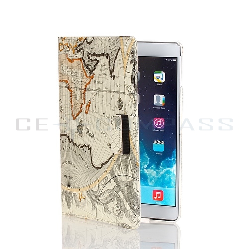 Ipad Coverleather on Map Pattern Leather Case Cover W Stand Stylus Holder For Ipad 3   Ebay