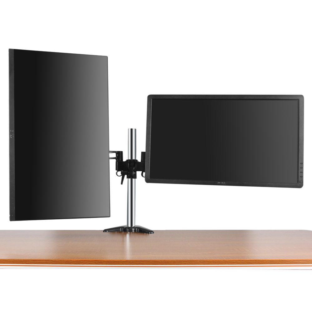 Compatible with most Samsung, Dell, LG, HP, AOC, ASUS, Acer, Viewsonic LCD or LED computer monitor, panel TV and flat screens between 13 and 27 inches; Multiple Adjustments: Arms extend and retract, tilt to change reading angles, and rotate from landscape to portrait mode