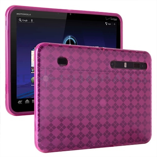 Pink TPU Soft Gel Skin Cover Case For Motorola Xoom Wifi 3G