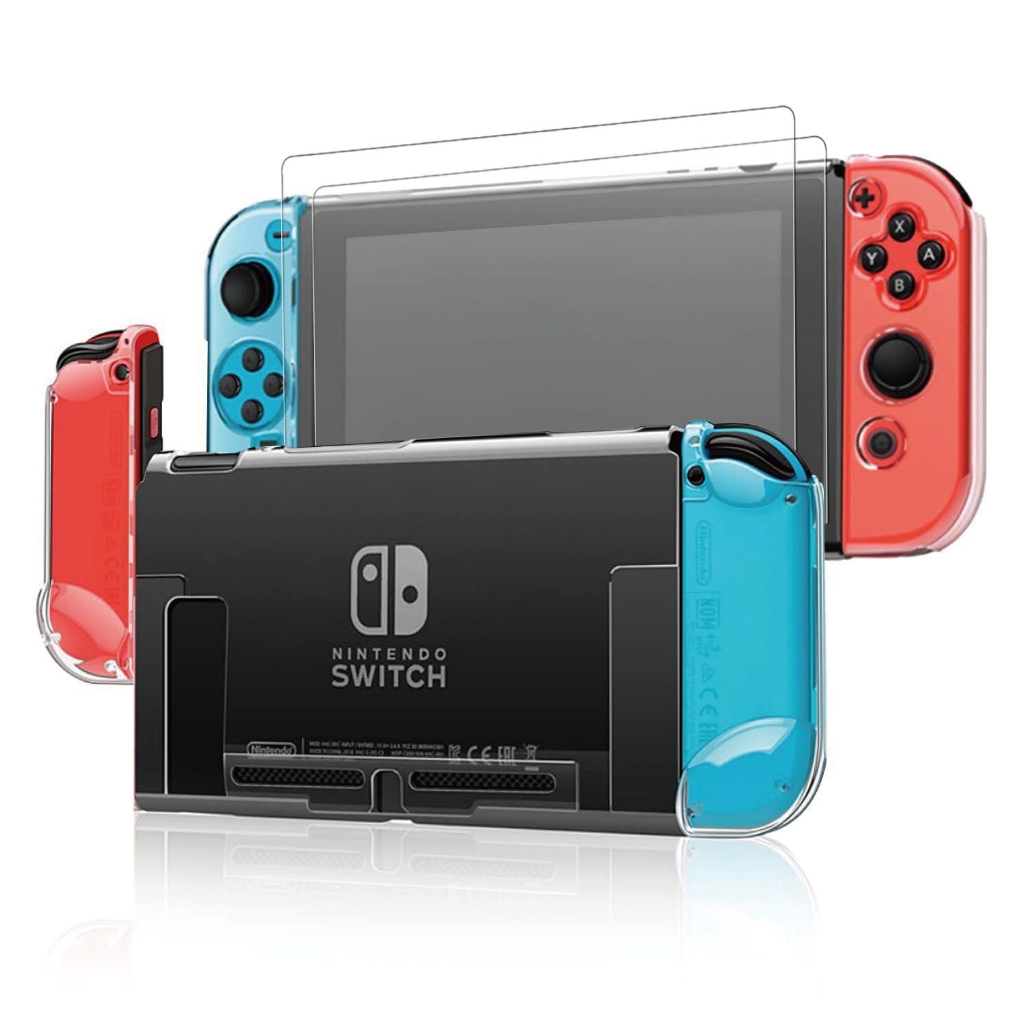 Nintendo Switch Case Cover for Console & JoyCon Controller Hard Shell, Clear eBay