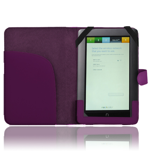 Leather Case Cover Sleeve For Nook Color Tablet Barnes & Noble Ebook