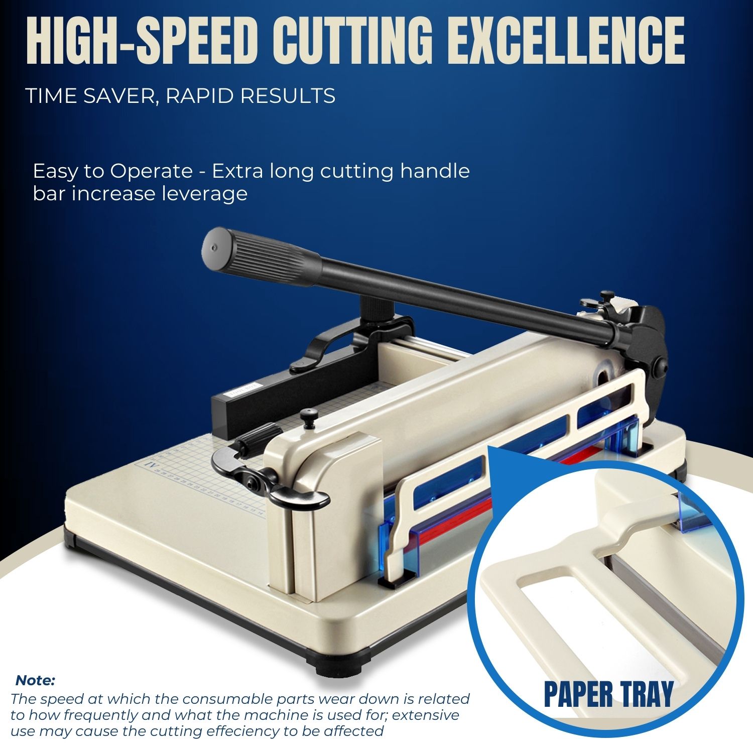 17" Professional Heavy Duty Industrial Guillotine Paper Cutter Trimmer