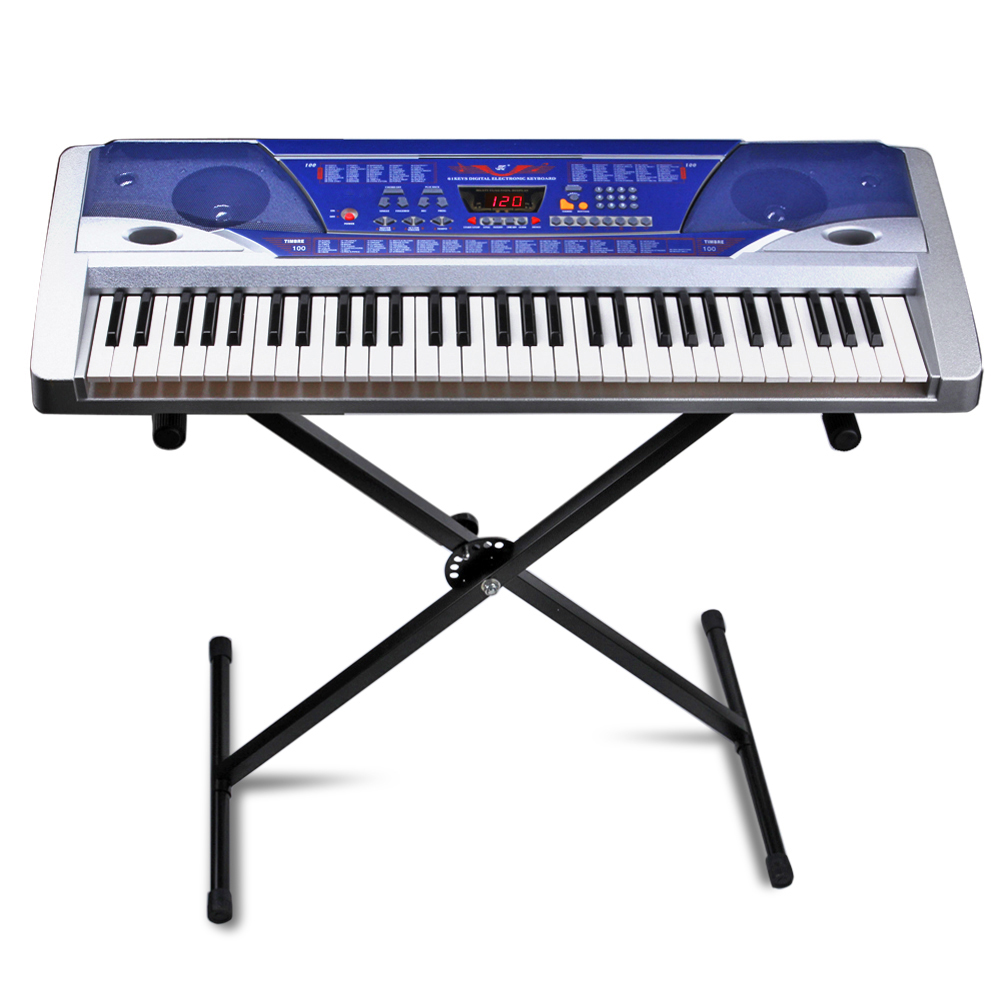 Electronic Portable Piano Keyboard 61 Key Digital Music Key Board Piano With Multi Function LCD Display Screen 100 Timbres