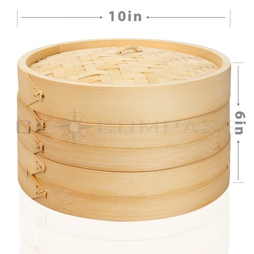 Bamboo Steamer Basket Set Steamer Liners Chopsticks Chinese Steamer