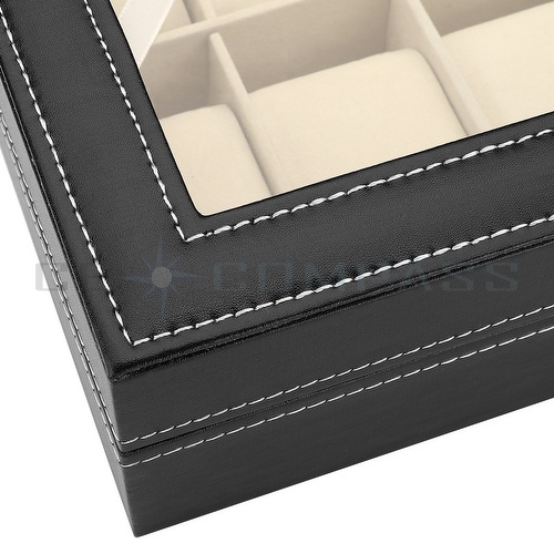 Slots Watch Jewelry Display Case Organizer Gift Box Storage