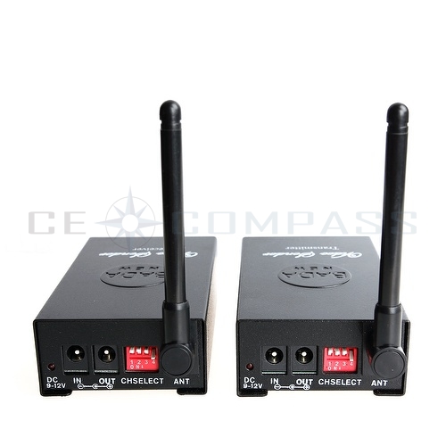 2.4GHz 4 channels wireless audio/video transmitter receiver and Easy to install and operate