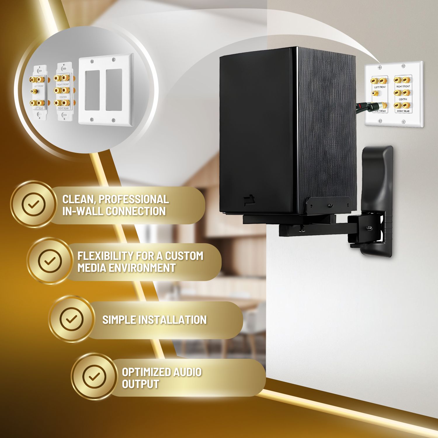 Home Theater Wall Plates home theater wall plate 5.1 surround sound banana binding post Home Theater Wall Plates home theater wall plate 5.1 surround sound banana binding post