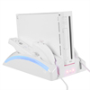 Wii Remote Controller Charger Dock Fan + 2 Batteries