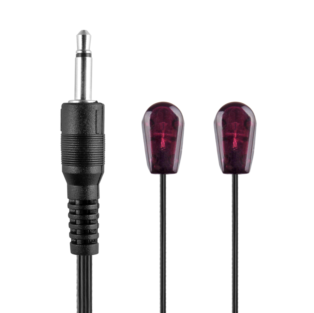 IR Emitter Extender Extension Cable Dual Head 3.5mm Jack Infrared Red Blaster 814676029971 eBay