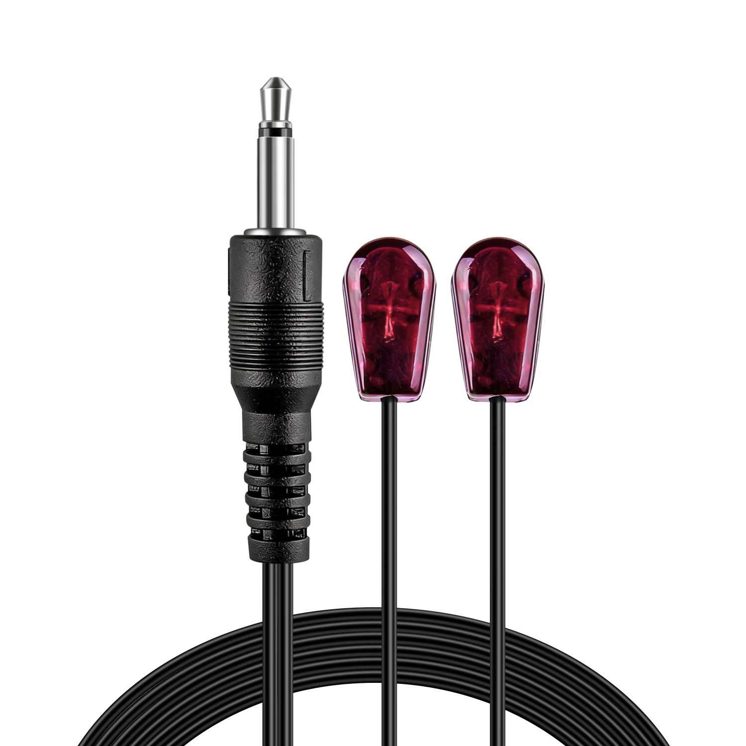 IR Emitter Extender Extension Cable (10 Feet) - Dual Head 3.5mm Jack Infrared Red Blaster Blink Eye Wire Cord Compatible with IR Repeater Extender System Kit, XBox One