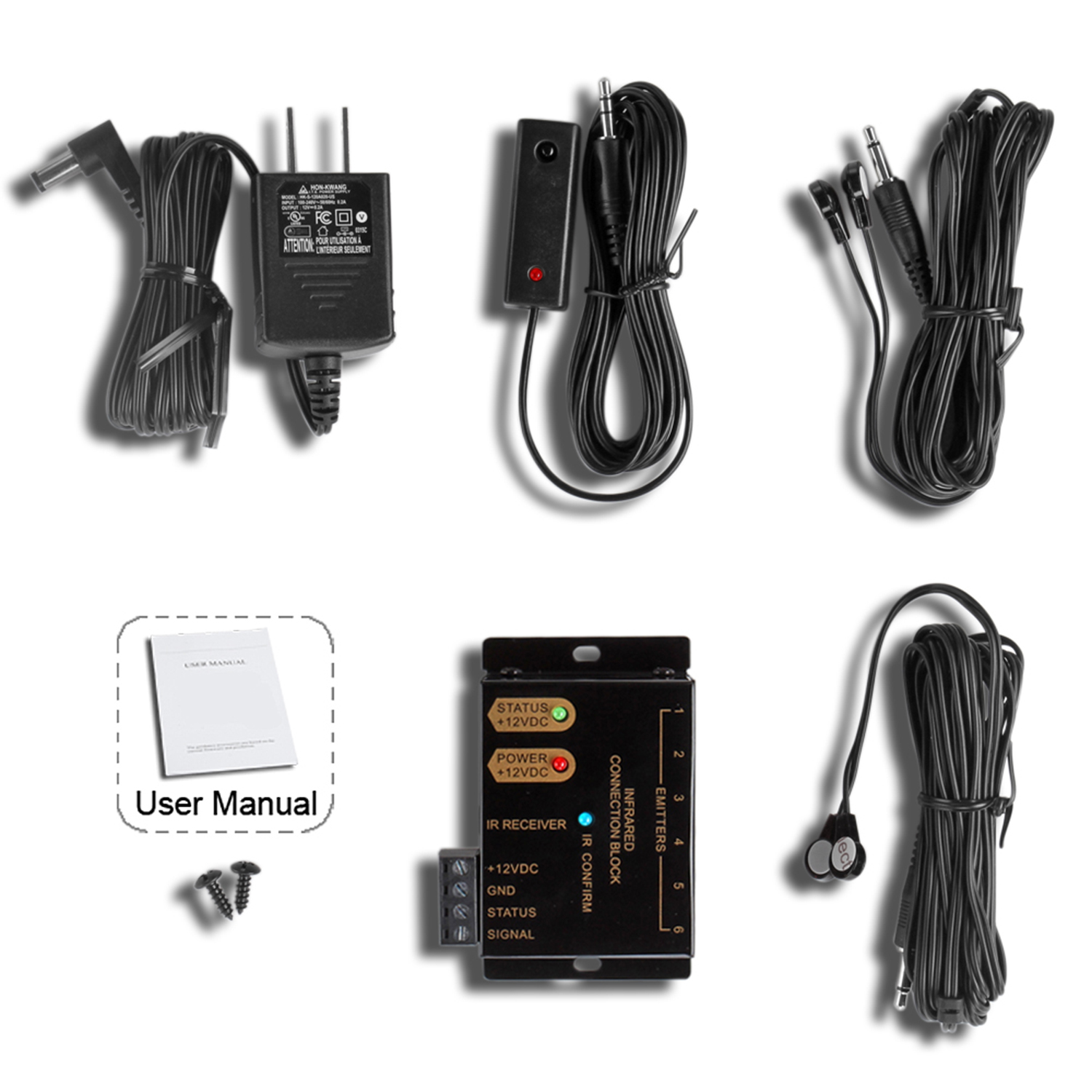 IR Repeater Extender Infrared Remote Control Kit Emitter Blaster Receiver Cable 814676025669 eBay