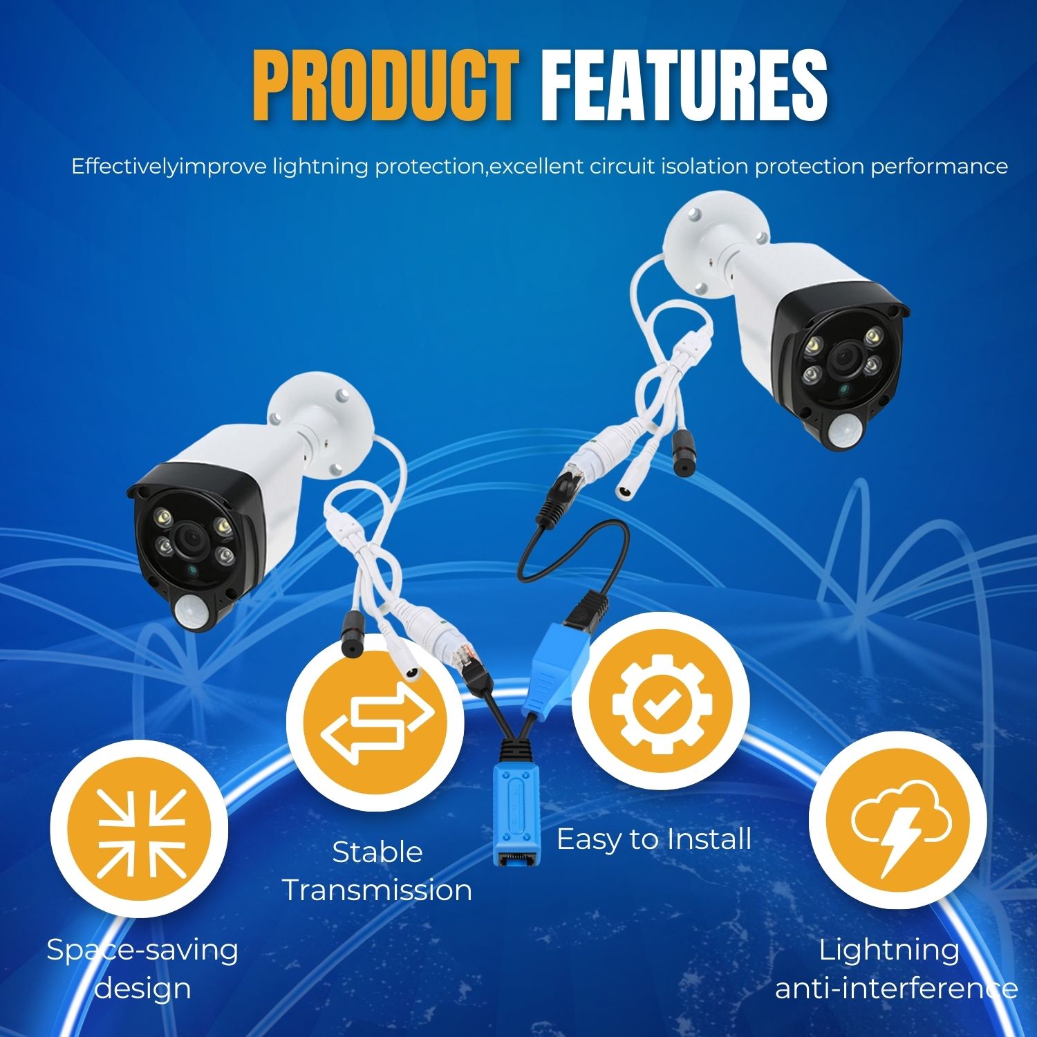 Max Transmission Distance: HD CVI(720p): 300m (1080p): 200m; HD AHD (720p): 200m; HDTVI (720p): 300m (1080p): 200m