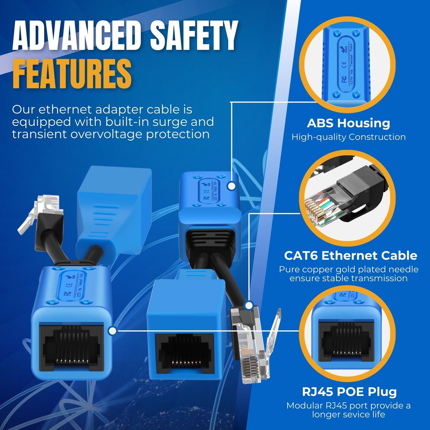 Compatible with any 10/100 switch with or without PoE; also ideal for devices that does not support Power Over Ethernet
