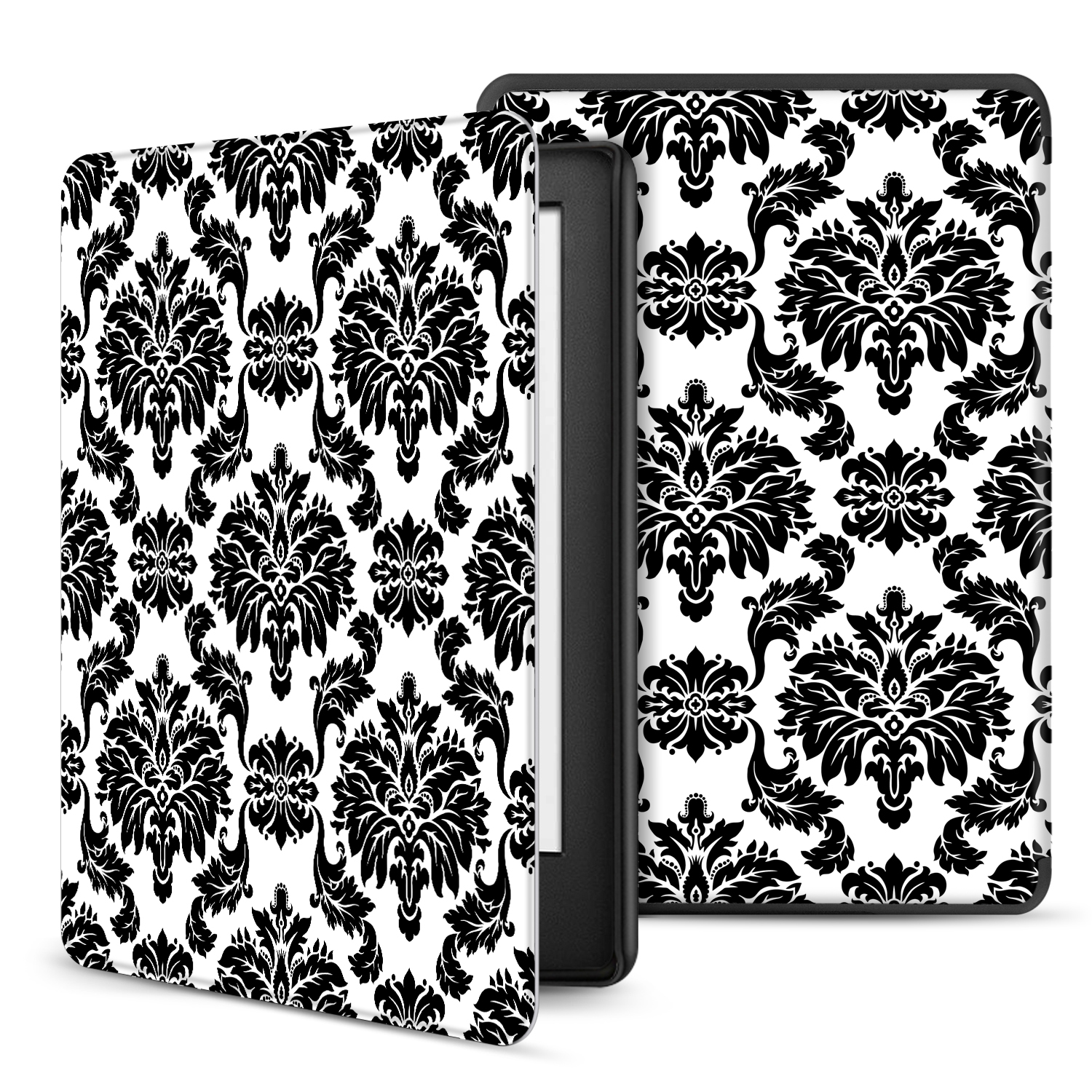 Automatically wakes or puts your device to sleep when the lid is opened and closed; Cover folds back for easy one-handed reading