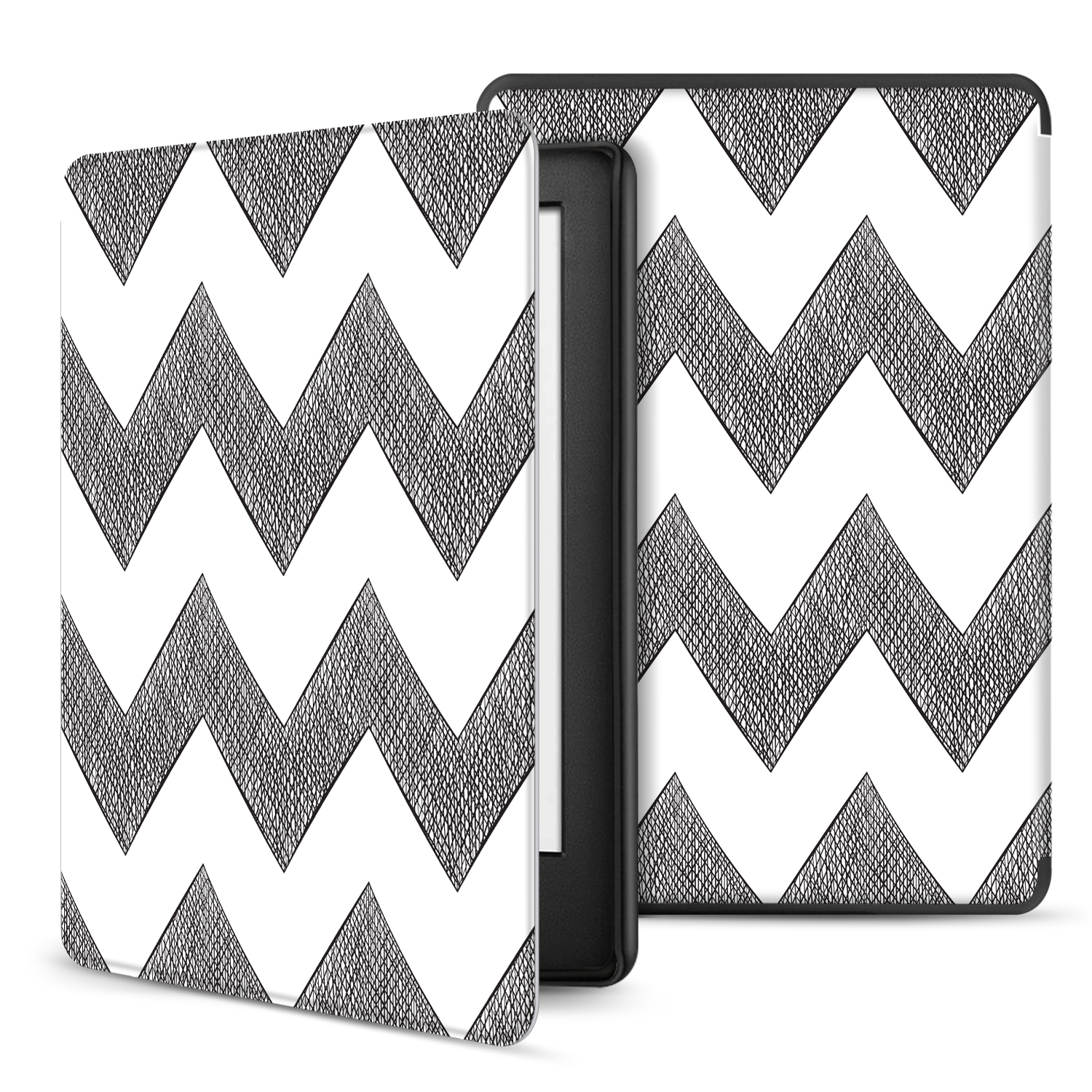 Automatically wakes or puts your device to sleep when the lid is opened and closed; Cover folds back for easy one-handed reading