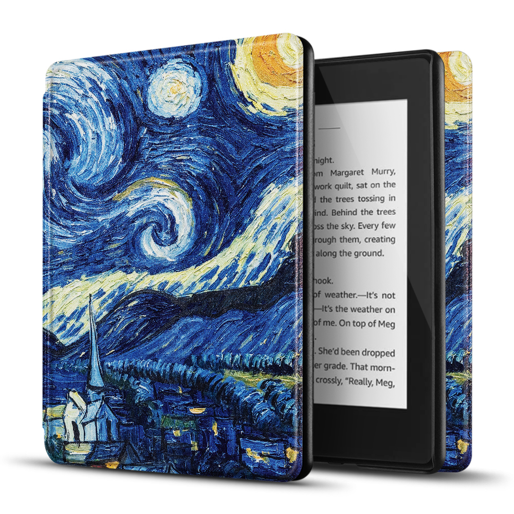 Case for Kindle 10th Generation - Slim & Light Smart Cover Case with Auto Sleep & Wake for Amazon Kindle E-reader 6" Display, 10th Generation 2019 Release (Starry Night)