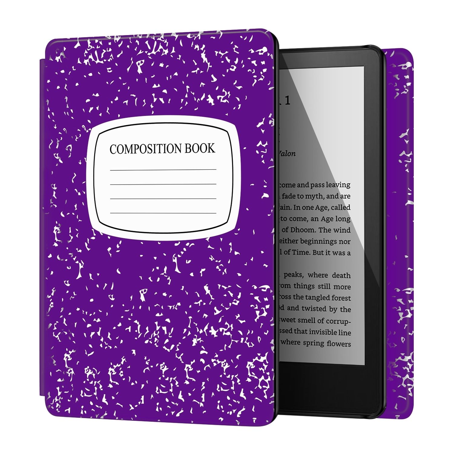 Case for 6" All-New Kindle (2022 Release) 11th Generation Purple Composition Book Cover, Lightweight and Smart Protective Flip Case with Auto Sleep and Wake for 6-Inch Amazon Kindle E-book Reader