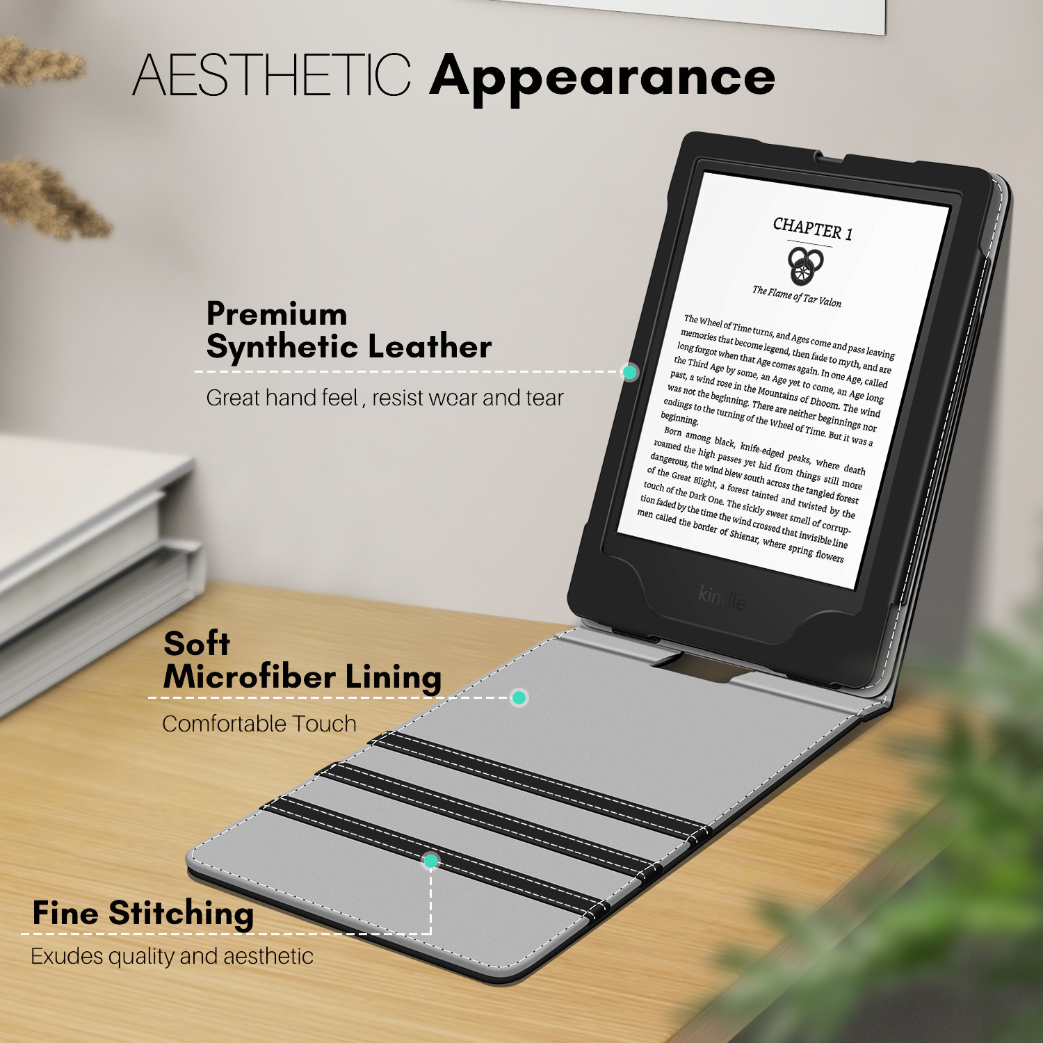 Magnetic clasp closure ensures cover is securely closed, secures your device without straps covering the front; Precise cut out and openings for button controls and charge port. Device can be charged with case closed