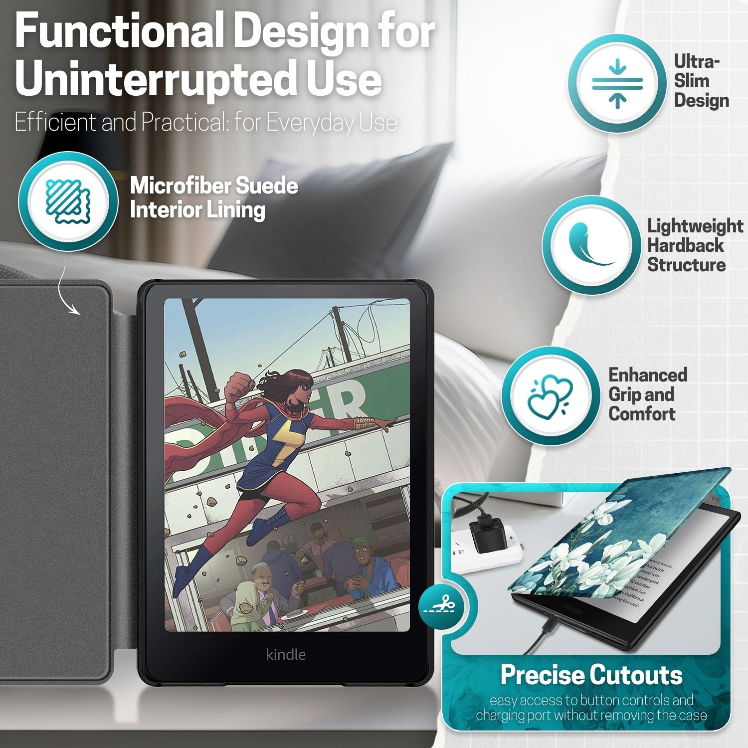 Case for Kindle Paperwhite 12th Gen 2024 - Slim Auto Sleep Cover