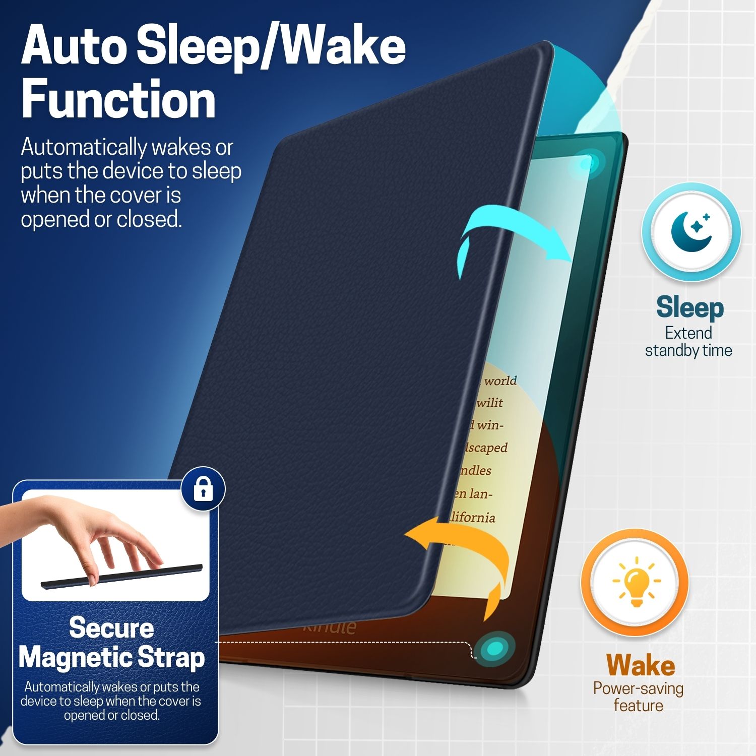 Case for Kindle Paperwhite 12th Gen 2024 - Slim Smart Auto Sleep