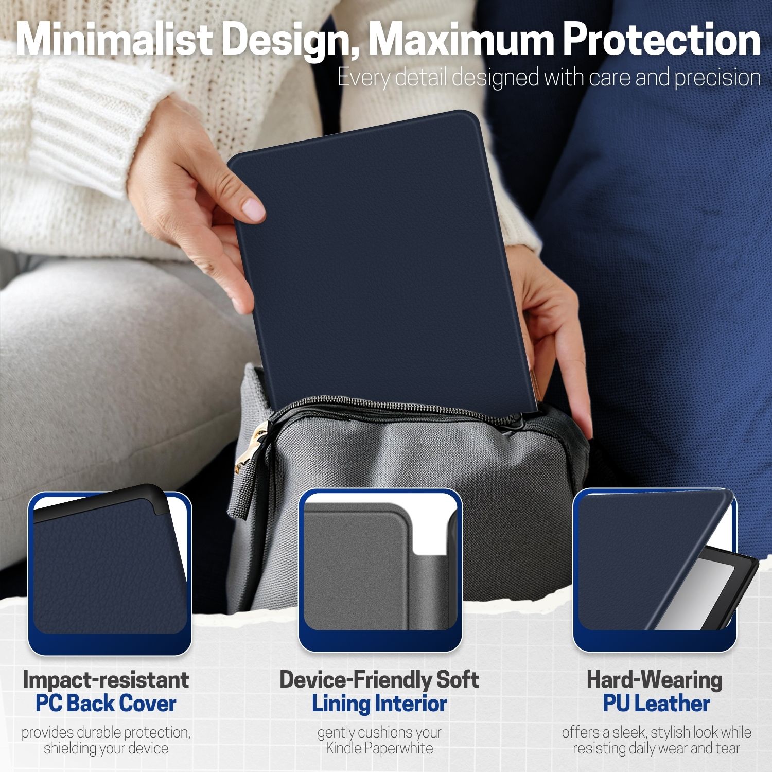 Case for Kindle Paperwhite 12th Gen 2024 - Slim Smart Auto Sleep