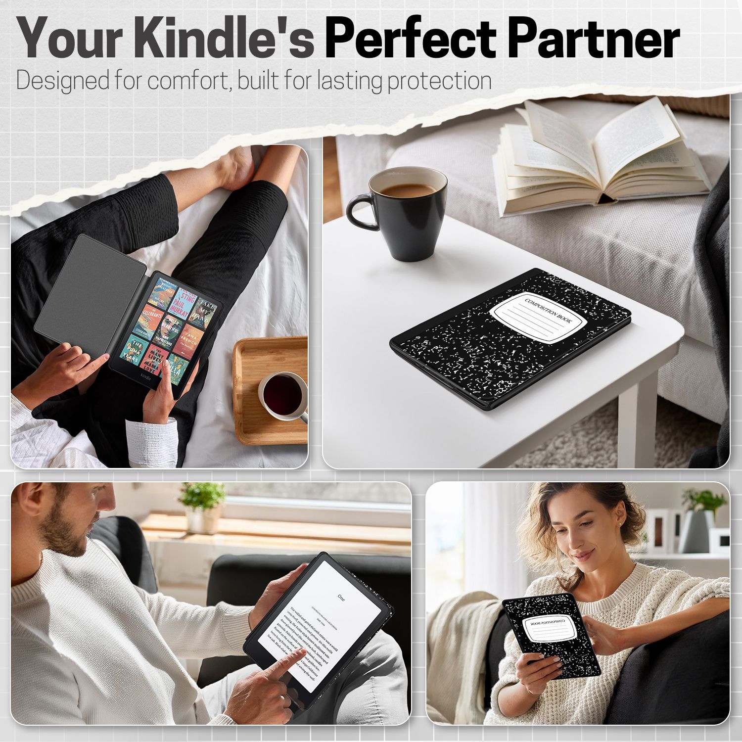 Magnetic clasp closure ensures cover is securely closed, secures your device without straps covering the front; Precise cut out and openings for button controls and charge port. The device can be charged with case closed