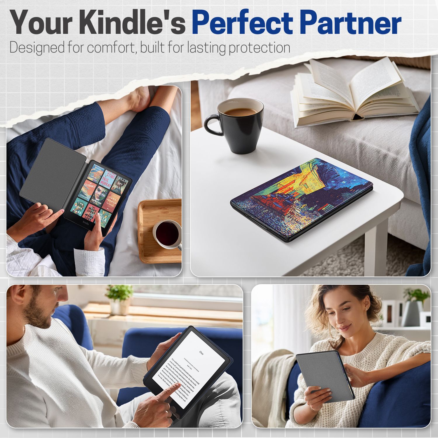 Magnetic clasp closure ensures cover is securely closed, secures your device without straps covering the front; Precise cut out and openings for button controls and charge port. The device can be charged with case closed