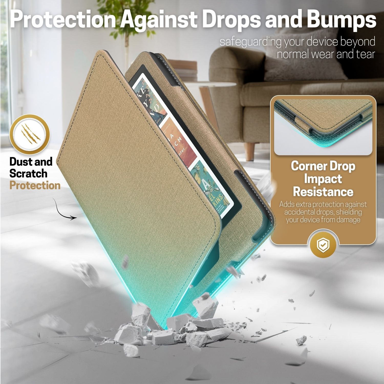 Auto Sleep/Wake with Magnetic Clasp: The smart magnetic cover automatically wakes your Kindle Paperwhite when opened and puts it to sleep when closed. A secure magnetic clasp for the Kindle Paperwhite 2024 cover keeps the cover firmly shut, protecting your device while ensuring easy access