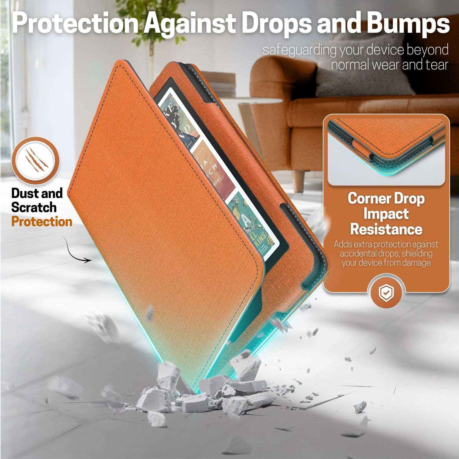 Auto Sleep/Wake with Magnetic Clasp: The smart magnetic cover automatically wakes your Kindle Paperwhite when opened and puts it to sleep when closed. A secure magnetic clasp for the Kindle Paperwhite 2024 cover keeps the cover firmly shut, protecting your device while ensuring easy access