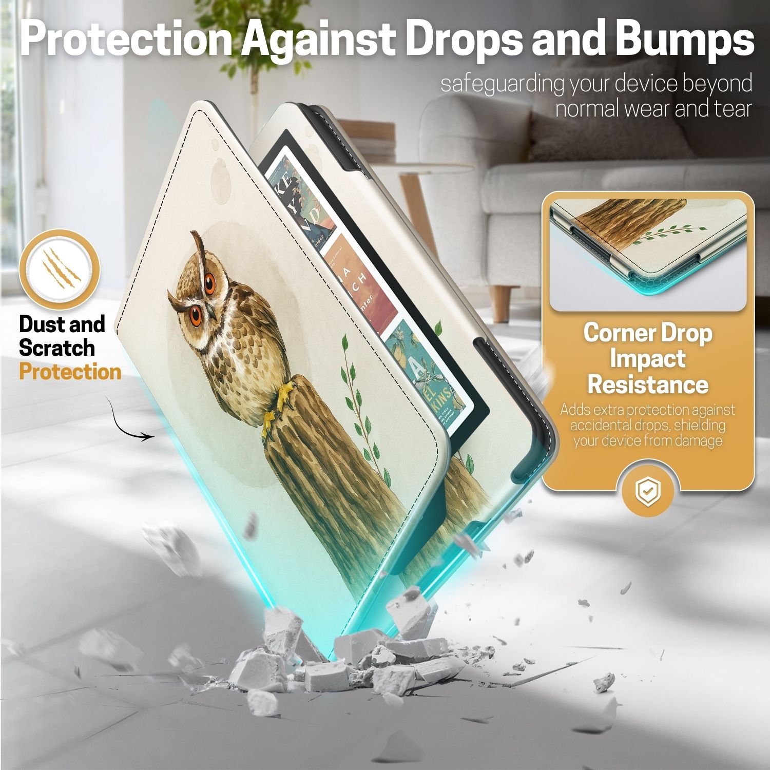 Auto Sleep/Wake with Magnetic Clasp: The smart magnetic cover automatically wakes your Kindle Paperwhite when opened and puts it to sleep when closed. A secure magnetic clasp for the Kindle Paperwhite 2024 cover keeps the cover firmly shut, protecting your device while ensuring easy access