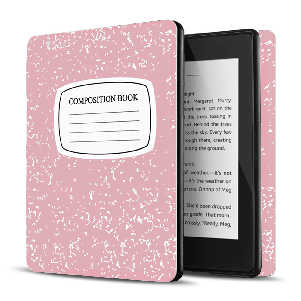 Case for Kindle Paperwhite 10th Gen / 10 Generation 2018 Release - Slim Light Smart Cover Sleeve with Auto Sleep Wake Compatible with Amazon Kindle Paperwhite 2019 2020 Version (Composition Book Pink)