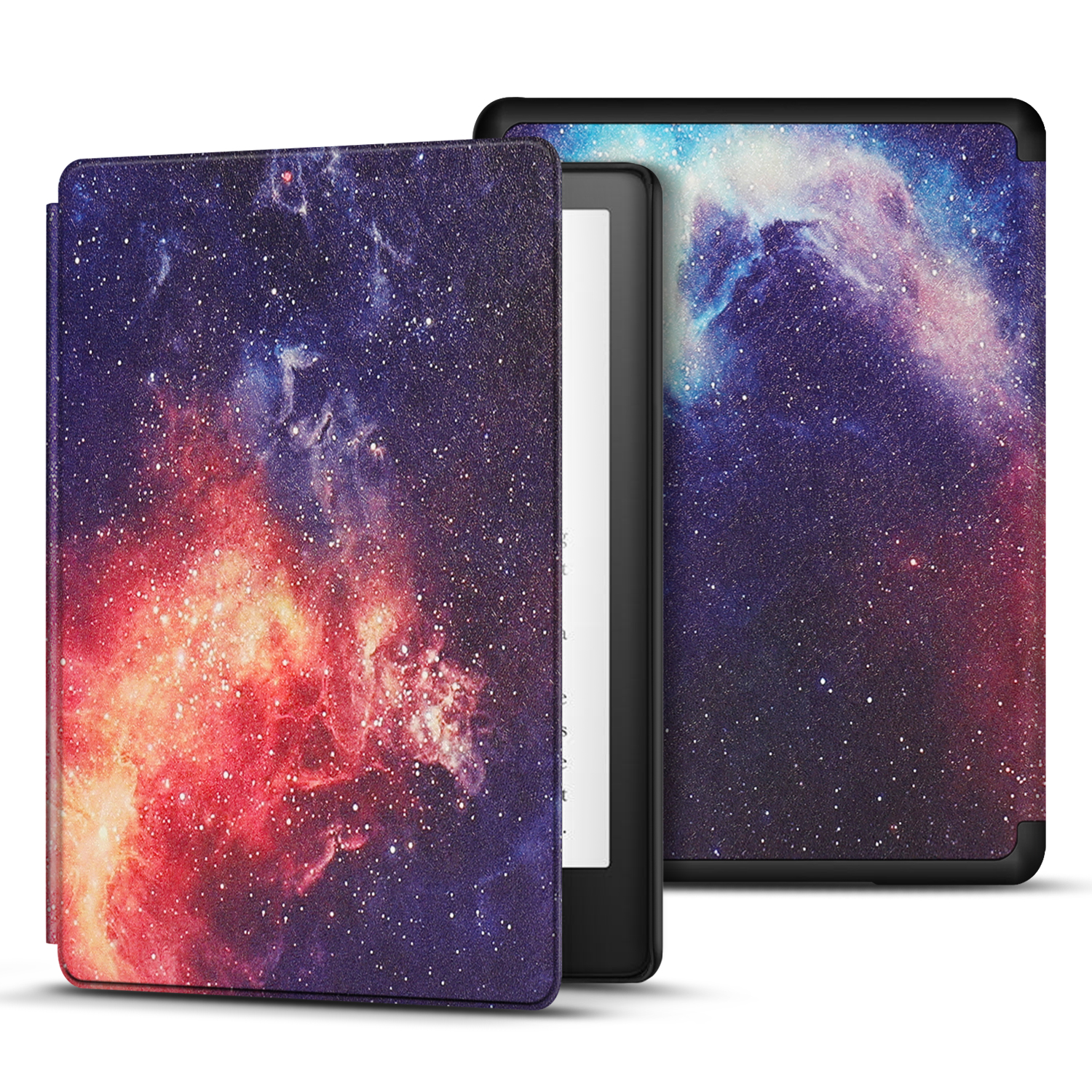 Compatible with Kindle Paperwhite covers 6.8 inch and Automatically wakes or puts your device to sleep when the lid is opened and closed; Cover folds back for easy one-handed reading
