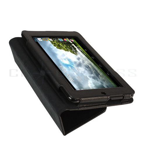 Black PU Leather Case Cover Stand for Asus Memo Pad ME172V 7 inch Android Tablet