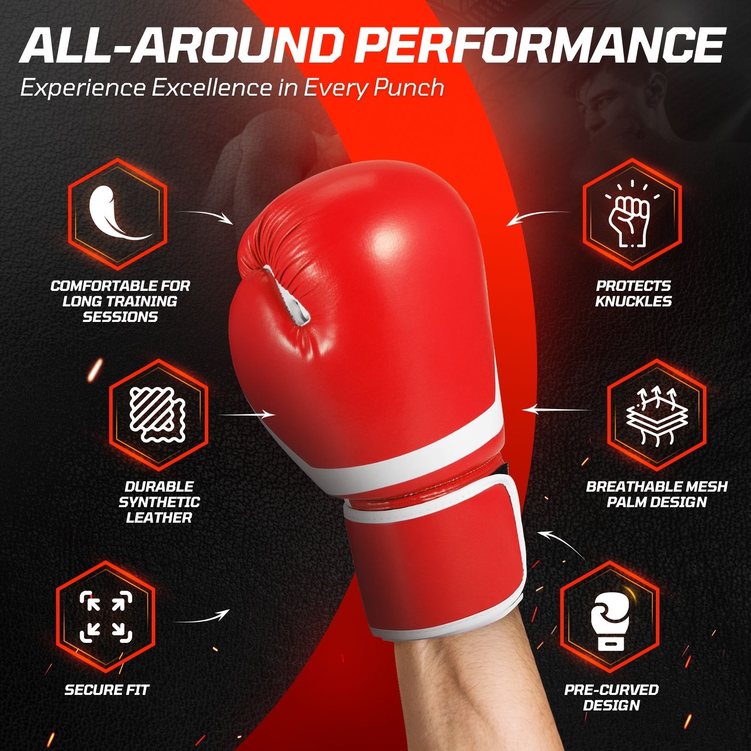 Splint Wrist Wrap Protection - Easy to put on and off during training while also providing a snug yet comfortable wrist support. These punching gloves for men and women feature a fast hook and loop strap that provides excellent wrist protection. The additional splint support  makes great kick boxing training gloves for training, sparring, and regular boxing, Muay Thai, and MMA