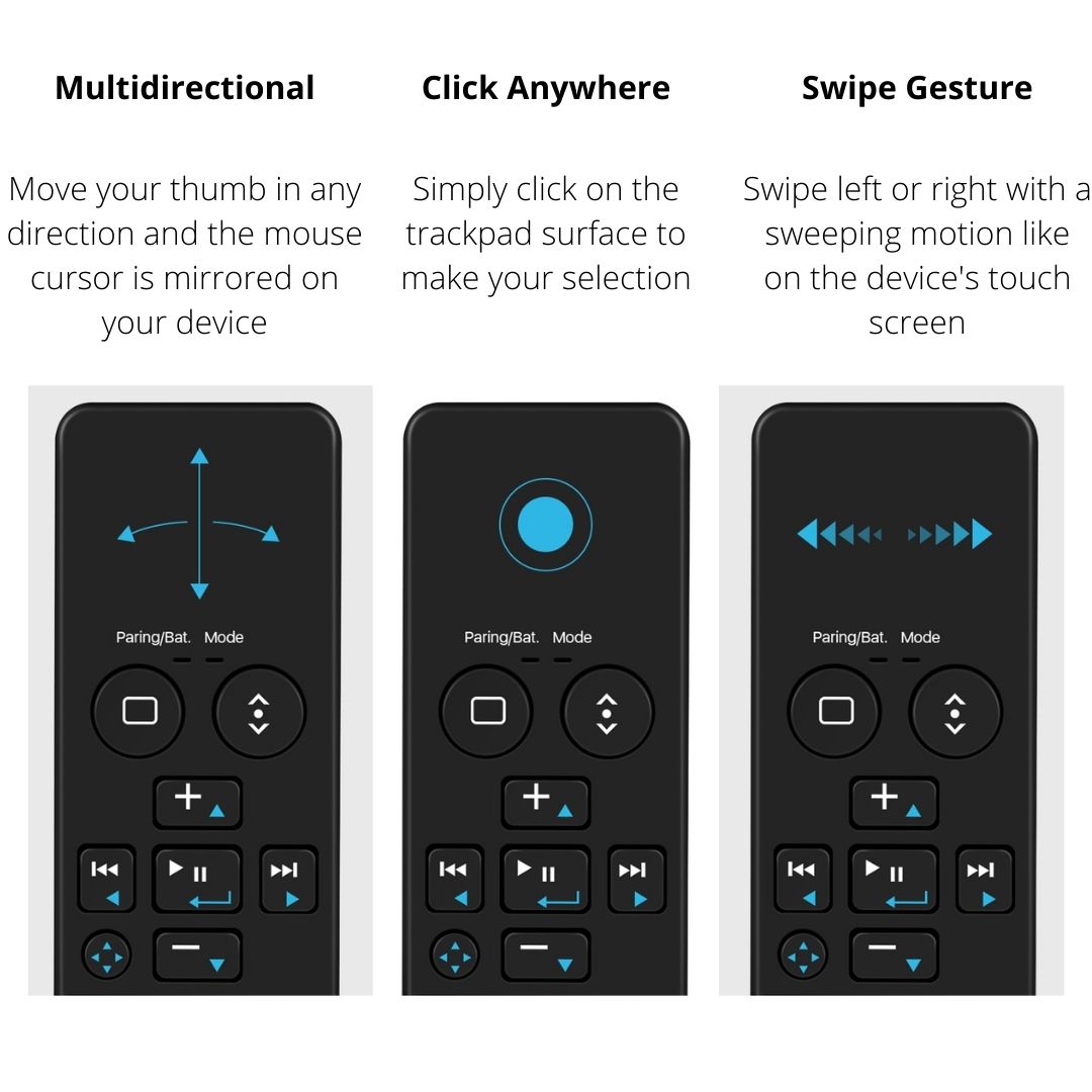 MULTIMEDIA & CAMERA REMOTE - Control your favorite music, videos, podcasts, streaming apps, and more, including adjust volume, go forward/backward, play/pause at the convenience of your fingertips. Also can work as wireless camera remote shutter