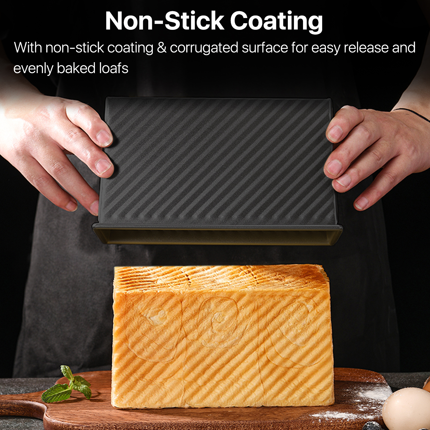 High-Quality Materials - This nonstick carbon steel bread pan has enough mass and structure to keep it from warping and has superior thermal conductivity for long-term durability and stability.