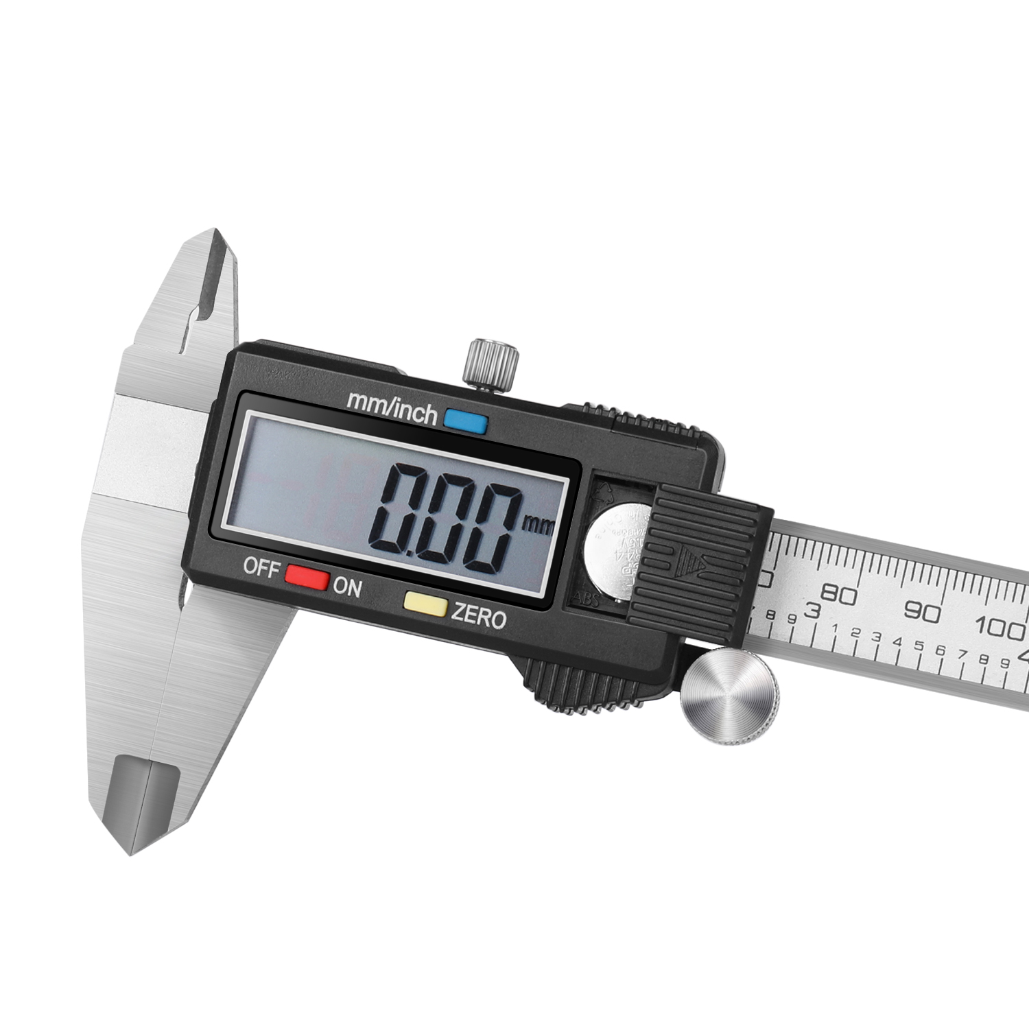 Stainless Steel Durability - Constructed with hardened stainless steel, this digital imperial & metric caliper ensures precise measurements in any environment.